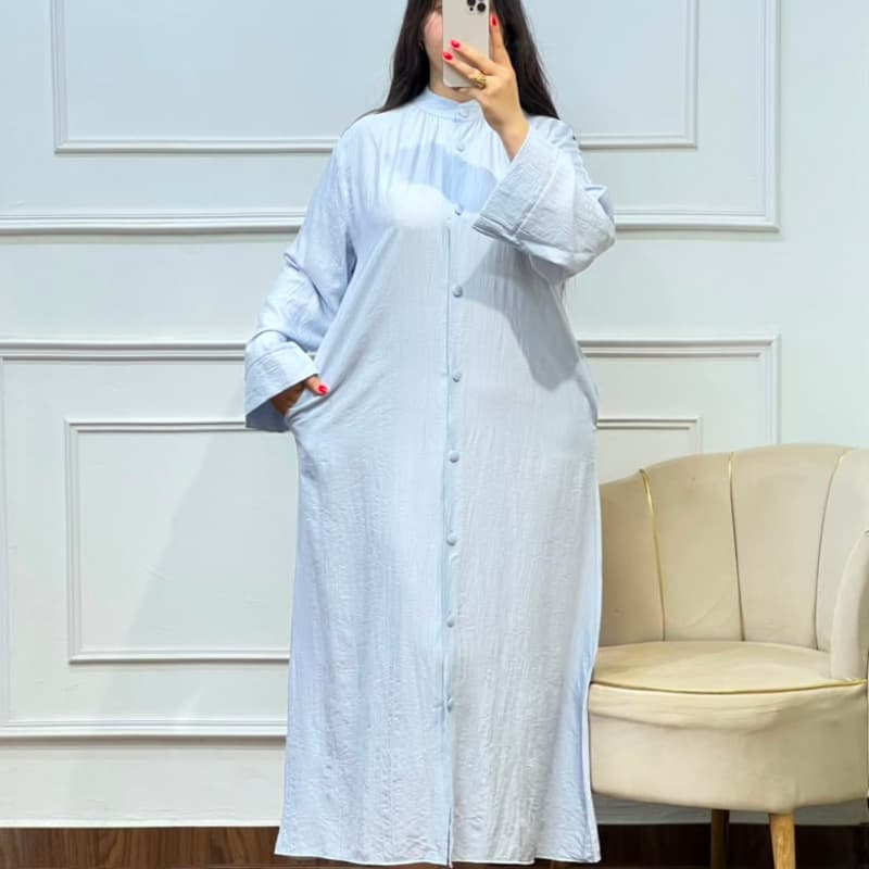 Robe Longue en Lin – Le Chic Rapproché du Confort
