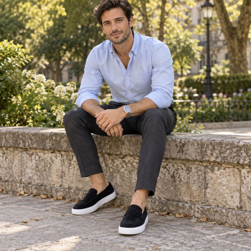 Mocassin Élégance Daim