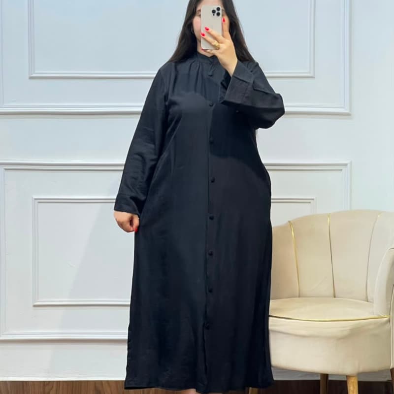 Robe Longue en Lin – Le Chic Rapproché du Confort