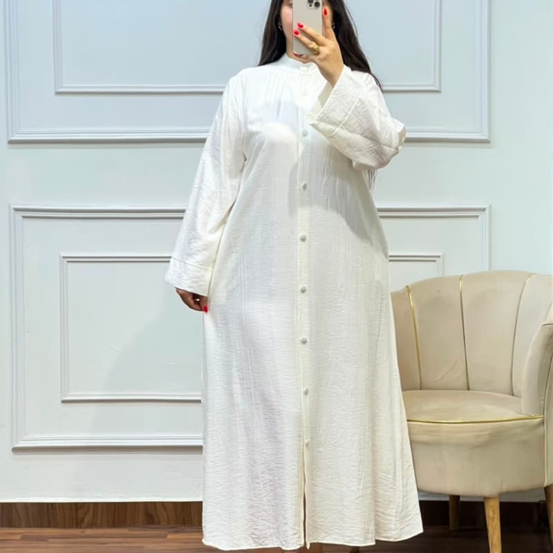 Robe Longue en Lin – Le Chic Rapproché du Confort