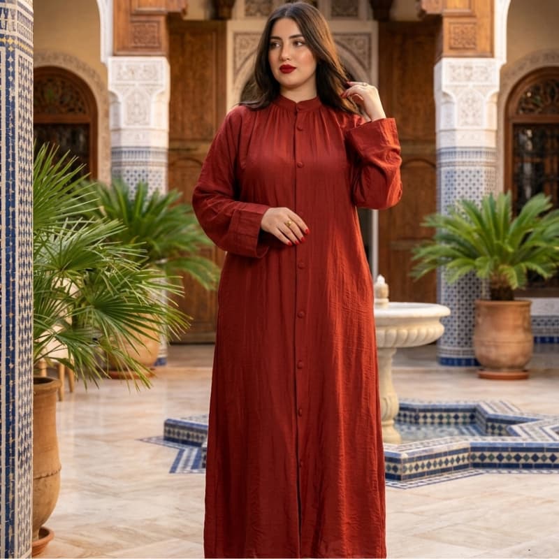 Robe Longue en Lin – Le Chic Rapproché du Confort