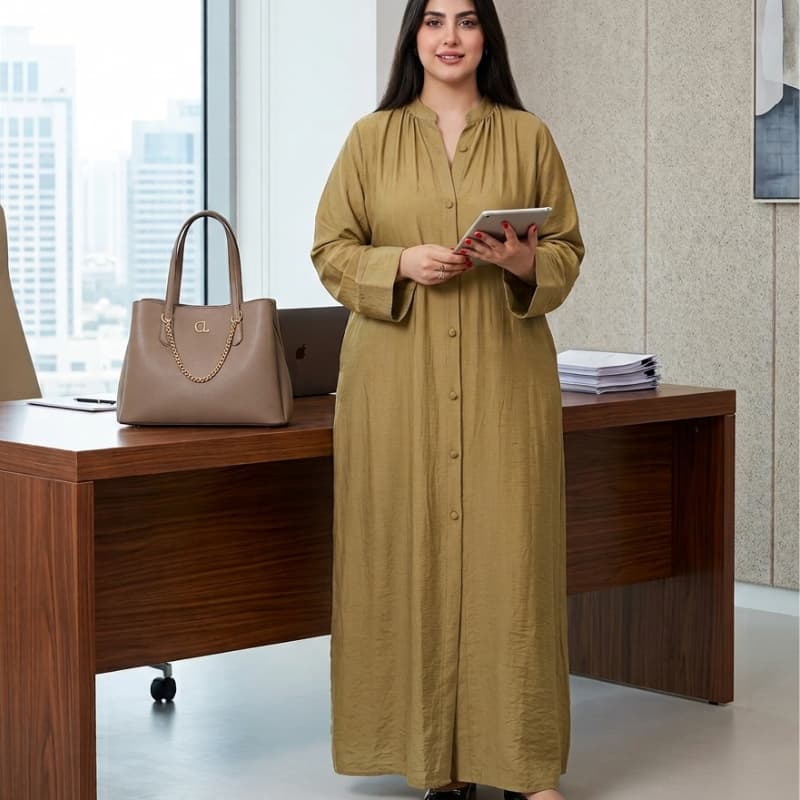 Robe Longue en Lin – Le Chic Rapproché du Confort