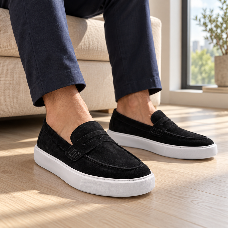 Mocassin Élégance Daim