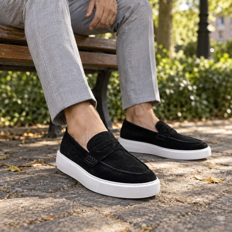 Mocassin Élégance Daim